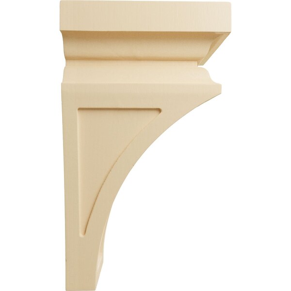 Ekena Millwork 6"W x 6 3/4"D x 12"H Large Nevio Wood Corbel, Maple - CORW06X06X12NEMA