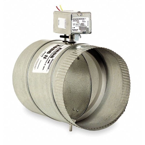 Honeywell Round Motorized Damper, Dia 5 In - ARD5