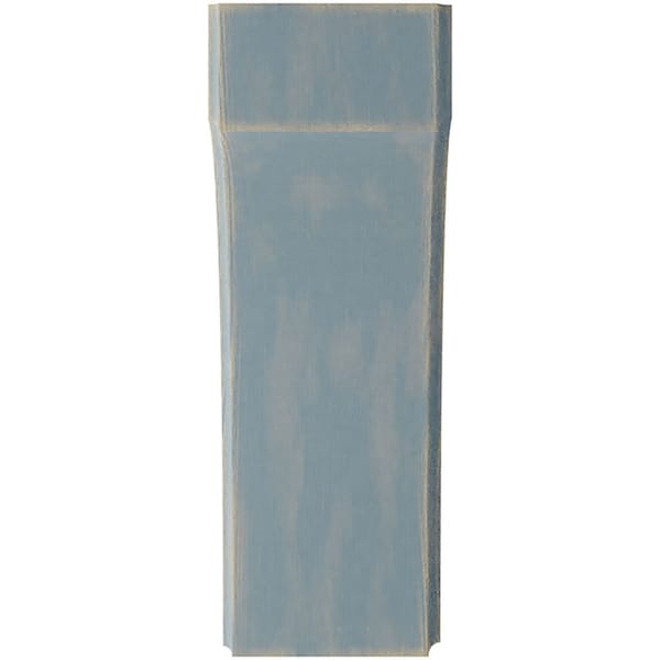 Ekena Millwork 3 1/2"W x 6"D x 10"H Clarksville Wood Vintage Decor Bracket, Driftwood Blue - BKTWD04X06X10CVBU
