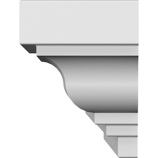 Ekena Millwork 54" Bottom Width x 60" Top Width x 4 1/2"H x 1/2"P Classic Crosshead - CRH04X54ST-1