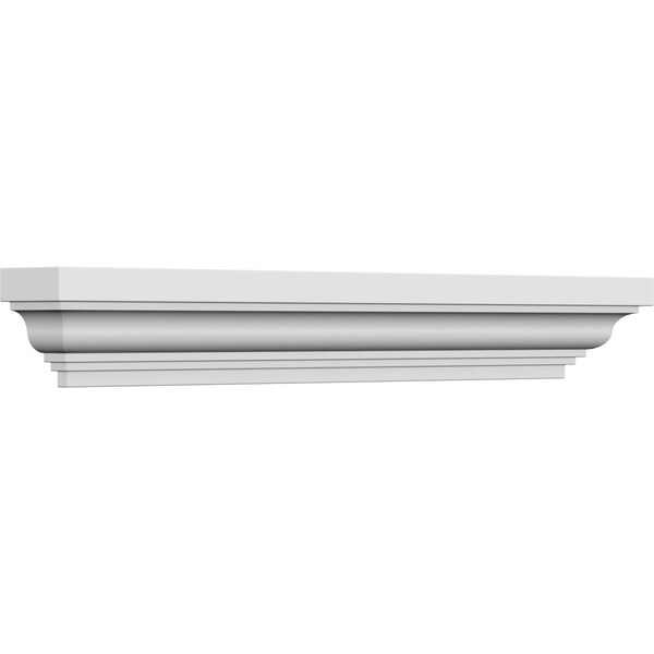 Ekena Millwork 54" Bottom Width x 60" Top Width x 4 1/2"H x 1/2"P Classic Crosshead - CRH04X54ST-1