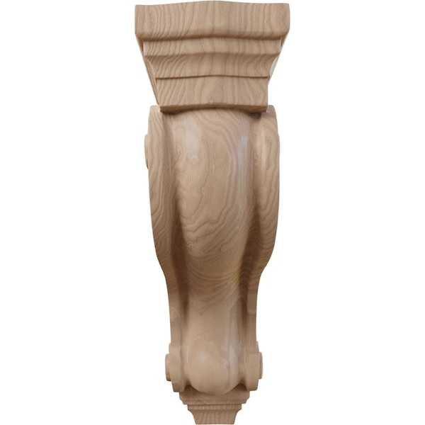 Ekena Millwork 3 7/8"W x 8"D x 13"H Boston Traditional Scroll Corbel, Mahogany - COR03X08X13TSGM