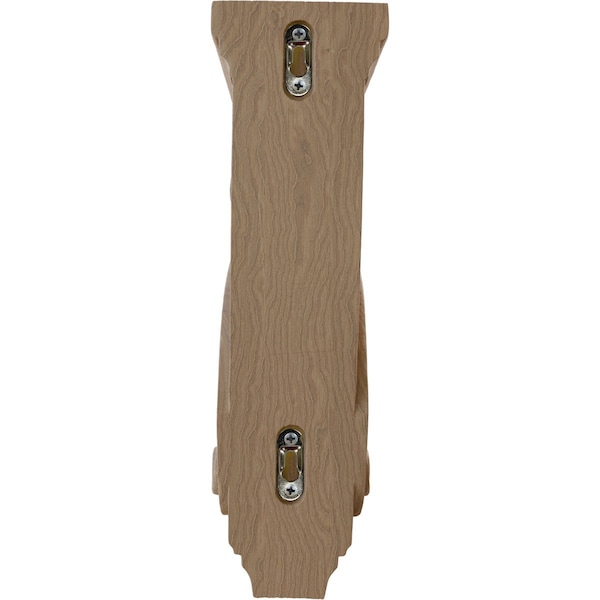 Ekena Millwork 3 7/8"W x 8"D x 13"H Boston Traditional Scroll Corbel, Mahogany - COR03X08X13TSGM