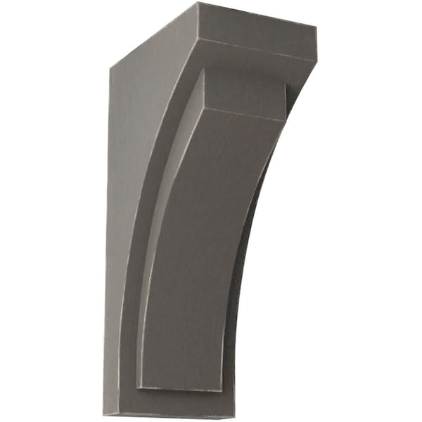 Ekena Millwork 5 1/2"W x 7 3/4"D x 14"H Jumbo Felix Wood Vintage Decor Corbel, Reclaimed Grey - CORWD05X07X14FEGY