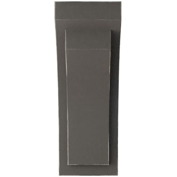 Ekena Millwork 5 1/2"W x 7 3/4"D x 14"H Jumbo Felix Wood Vintage Decor Corbel, Reclaimed Grey - CORWD05X07X14FEGY