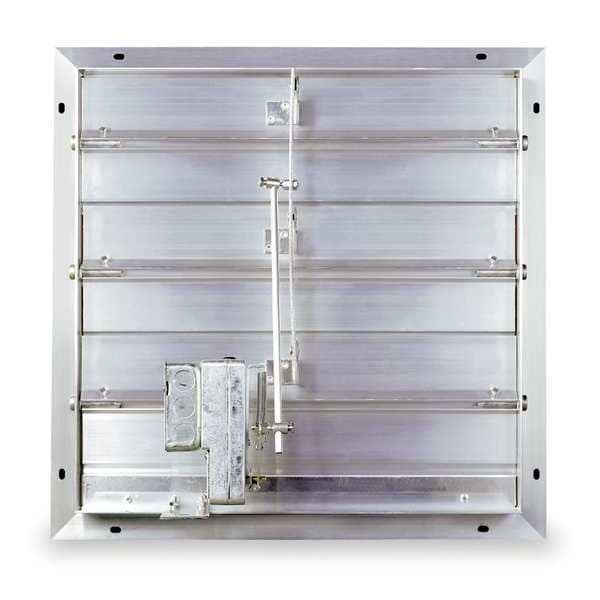 Dayton Mtrzd Damper, For Fan Dia. 20", 100-240V - 4C561