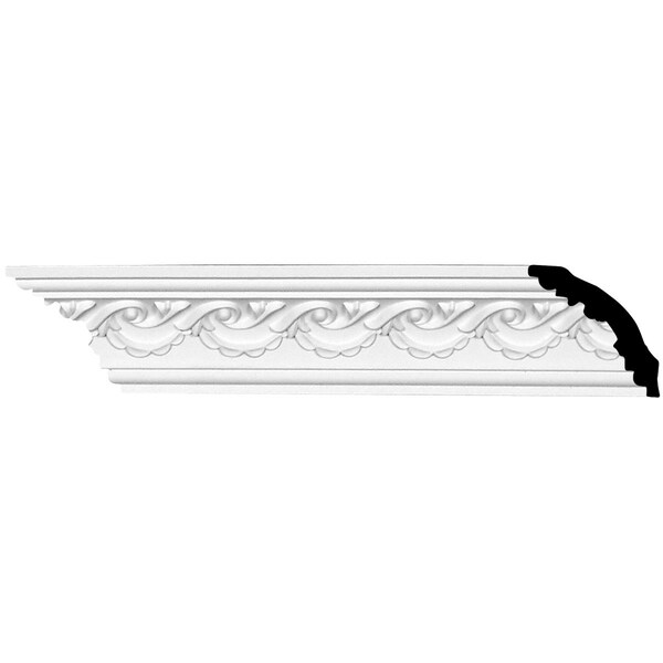 Ekena Millwork SAMPLE - 2 3/8"H x 2 3/8"P x 3 3/8"F x 12"L Versailles Crown Moulding - SAMPLE-MLD02X02X03VE