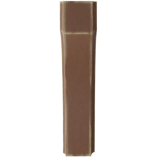 Ekena Millwork 1 3/4"W x 6"D x 8"H Clarksville Wood Vintage Decor Bracket, Weathered Brown - BKTWD02X06X08CVBR
