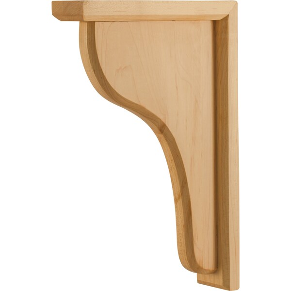 Hardware Resources 2" Wx8"Dx12"H Alder Beveled Bar Corbel - CORM-1-ALD