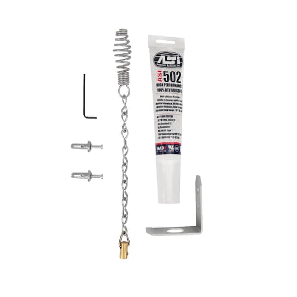 U.S. Fireplace Products The Top Damper Install Kit - Chimney Damper Hardware Kit - No Cable - TDIK