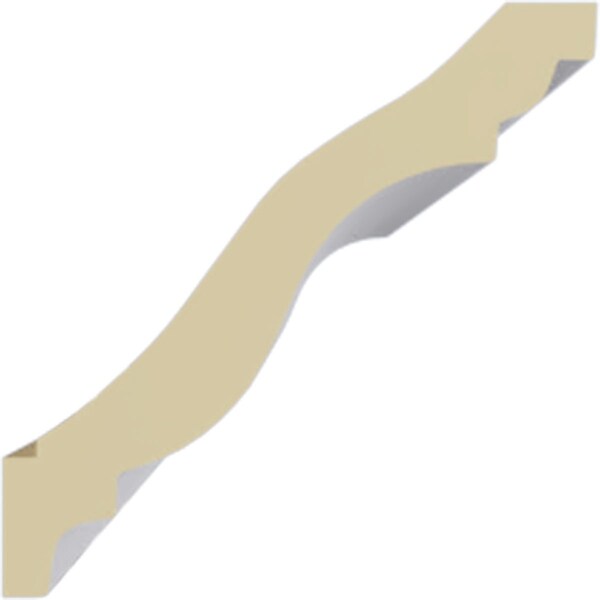 Ekena Millwork 4 7/8"H x 4 3/8"P x 6 1/2"F x 94 1/2"L Strasbourg Traditional Crown Moulding - MLD04X04X06SG