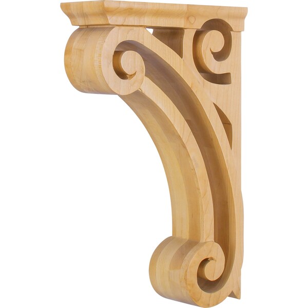 Hardware Resources 3" Wx9-3/8"Dx14"H Cherry Open Space Corbel - COR2-2CH