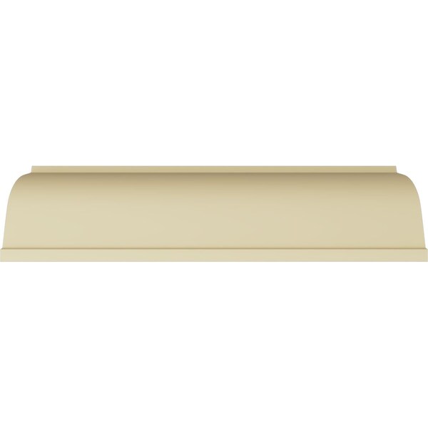 Ekena Millwork 6"H x 6 3/8"P x 8 7/8"F x 94 1/2"L, (1 3/8" Repeat), Brightton Crown Moulding - MLD06X06X09BR