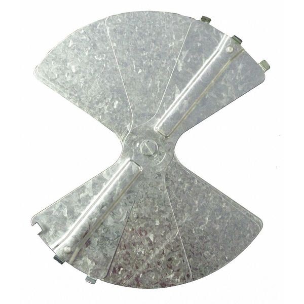 American Louver Balancing Damper, Radial, Galvanized steel, 6", PK2 - ALRD6-2PK
