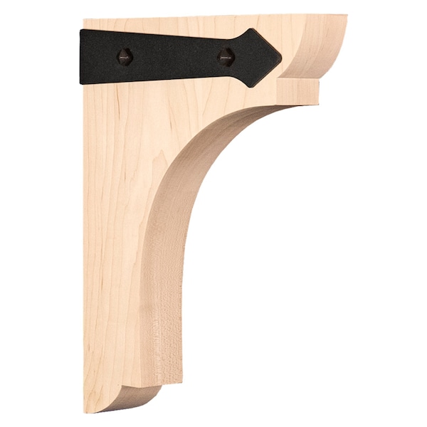 Osborne Wood Products 12 x 1 3/4 x 9 Industrial Style Bracket in Mahogany - 9918737MH