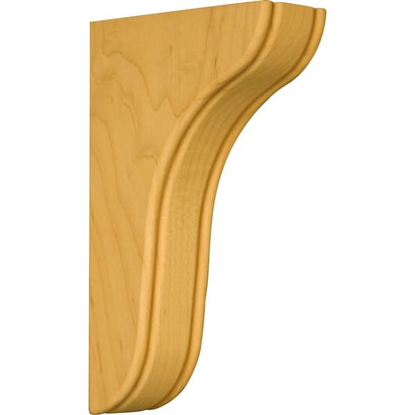 Osborne Wood Products 7 5/8 x 1 3/4 x 4 5/8 Beaded Traditional Bracket in Knotty Pine - 87251P