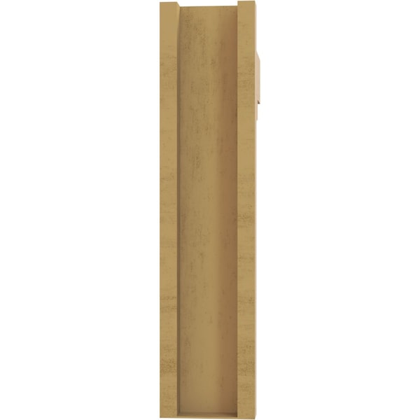 Ekena Millwork 5 1/2-in W x 24-in D x 24-in H Funston Block Rough Cedar Woodgrain TimberThane Outlooker, Primed Tan - OUTUR055X24X24FST44RCPR