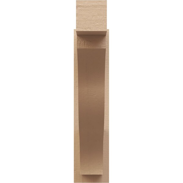 Ekena Millwork 5 1/2-in W x 24-in D x 24-in H Funston Block Rough Cedar Woodgrain TimberThane Outlooker, Primed Tan - OUTUR055X24X24FST44RCPR