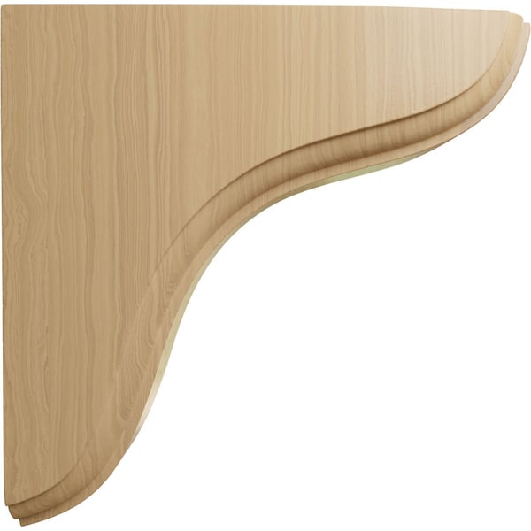 Ekena Millwork 1 3/4"W x 5 1/2"D x 5 1/2"H Eaton Wood Bracket, Cherry - BKTW02X06X06EACH