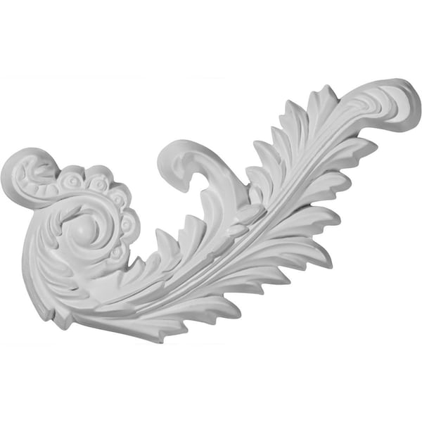 Ekena Millwork 7 7/8"W x 4 1/8"H x 3/4"P Medway Scroll Onlay, Right - ONL07X04ME-R