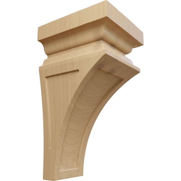 Ekena Millwork 7"W x 7 3/4"D x 14"H Jumbo Nevio Wood Corbel, Cherry - CORW07X07X14NECH