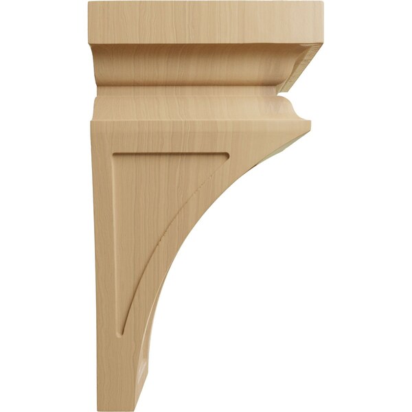 Ekena Millwork 7"W x 7 3/4"D x 14"H Jumbo Nevio Wood Corbel, Cherry - CORW07X07X14NECH