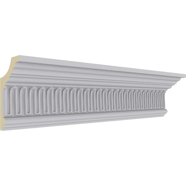 Ekena Millwork 4 1/2"H x 3"P x 5 3/8"F x 94 1/2"L, (3/4" Repeat), Viceroy Crown Moulding - MLD04X03X05VI