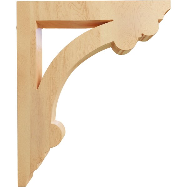 Ekena Millwork 1 1/2"W x 7 1/2"D x 9"H Small Ellis Wood Corbel, Red Oak - CORW02X08X09ELRO
