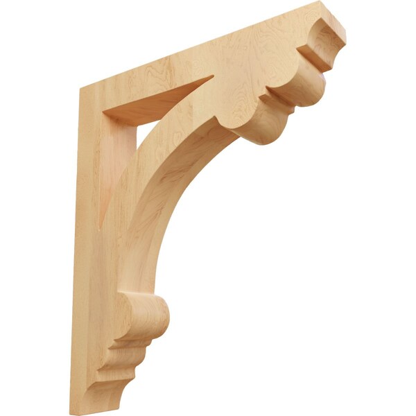Ekena Millwork 1 1/2"W x 7 1/2"D x 9"H Small Ellis Wood Corbel, Red Oak - CORW02X08X09ELRO