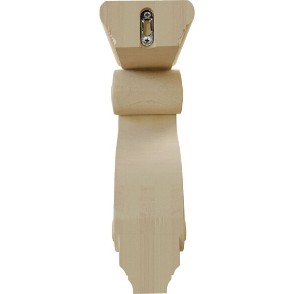 Ekena Millwork 4 1/4"W x 8"D x 13 1/4"H Holmdel Grapes & Vines Corbel, Rubberwood - COR04X08X13HORW