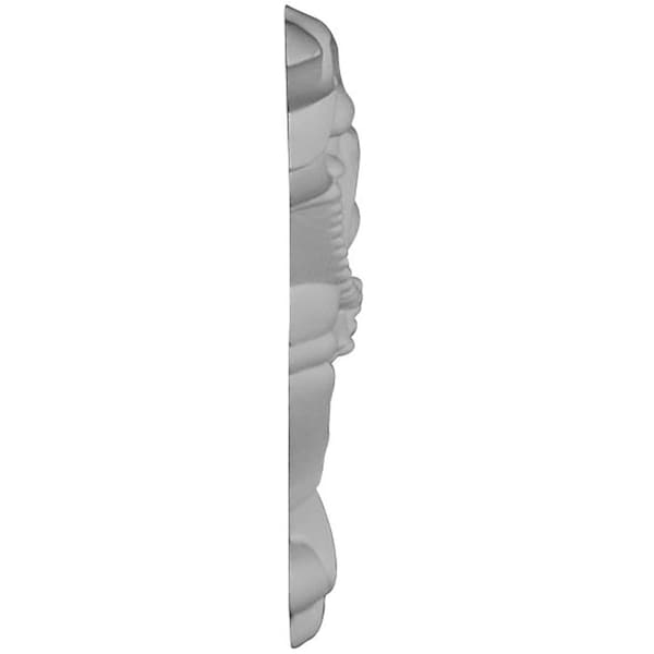 Ekena Millwork 4 1/4"W x 5 3/4"H x 3/8"P Colton Flower Onlay, Left - ONL04X06X00CO-L