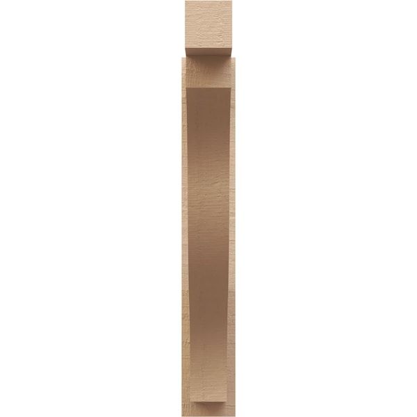 Ekena Millwork 6-in W x 32-in D x 40-in H Funston Block Rough Cedar Woodgrain TimberThane Outlooker, Primed Tan - OUTUR060X32X40FST44RCPR