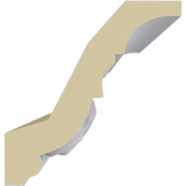 Ekena Millwork 2 7/8"H x 2 3/4"P x 4"F x 94 1/2"L Caputo Crown Moulding - MLD03X03X04CA