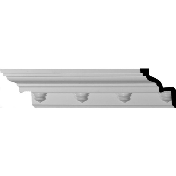 Ekena Millwork SAMPLE - 3 1/2"H x 3 1/2"P x 5"F x 12"L Nouveau Crown Moulding - SAMPLE-MLD03X03X05NO