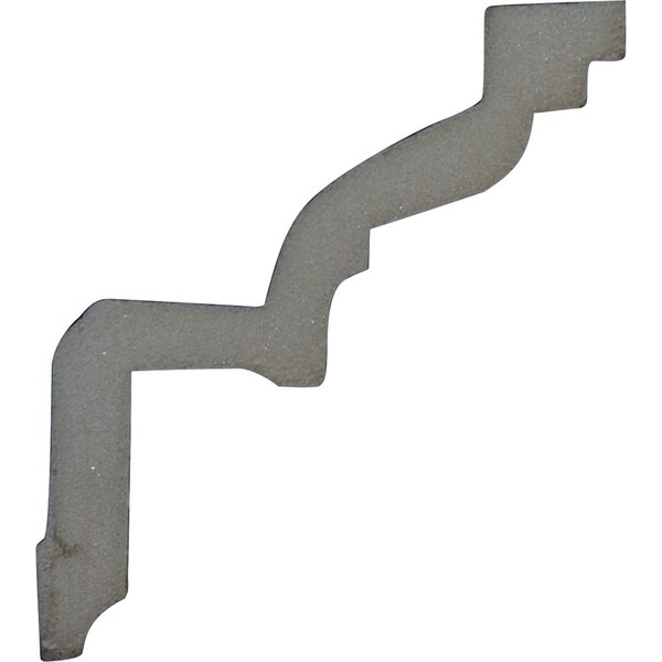 Ekena Millwork SAMPLE - 3 1/2"H x 3 1/2"P x 5"F x 12"L Nouveau Crown Moulding - SAMPLE-MLD03X03X05NO