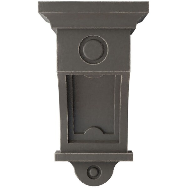 Ekena Millwork 5"W x 5"D x 9"H Arts and Crafts Wood Vintage Decor Corbel, Reclaimed Grey - CORWD05X05X09ARGY