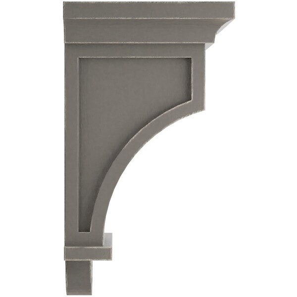 Ekena Millwork 5"W x 5"D x 9"H Arts and Crafts Wood Vintage Decor Corbel, Reclaimed Grey - CORWD05X05X09ARGY
