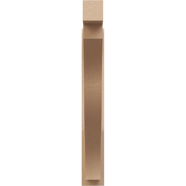Ekena Millwork 6-in W x 38-in D x 42-in H Funston Block Rough Cedar Woodgrain TimberThane Outlooker, Primed Tan - OUTUR060X38X42FST44RCPR