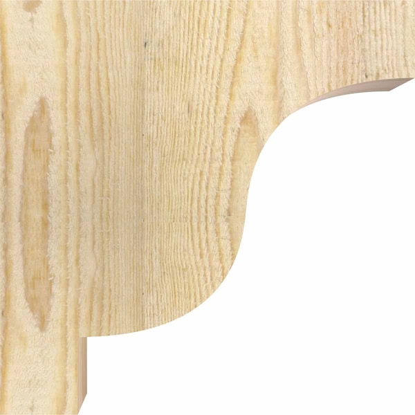 Ekena Millwork Newport Rough Sawn Corbel, Douglas Fir, 6"W x 10"D x 10"H - COR06X10X10NEW00RDF