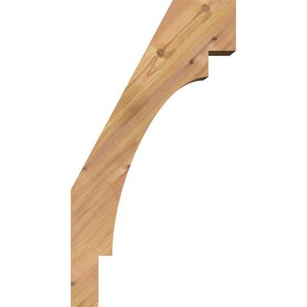 Ekena Millwork 5 1/2"W x 14"D x 26"H Merced Smooth Knee Brace, Western Red Cedar - BRC06X14X26MRC00SWR