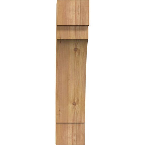 Ekena Millwork 5 1/2"W x 14"D x 26"H Merced Smooth Knee Brace, Western Red Cedar - BRC06X14X26MRC00SWR