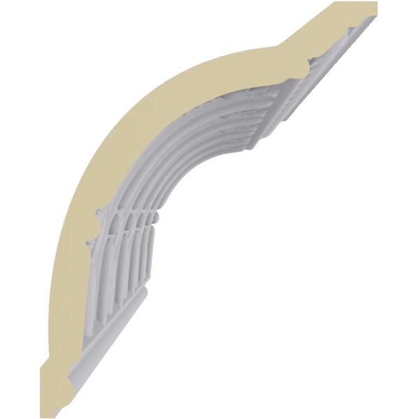 Ekena Millwork 9 1/4"H x 7 1/2"P x 11 7/8"F x 94 1/2"L, (4 7/8" Repeat), Titus Crown Moulding - MLD09X07X11TT