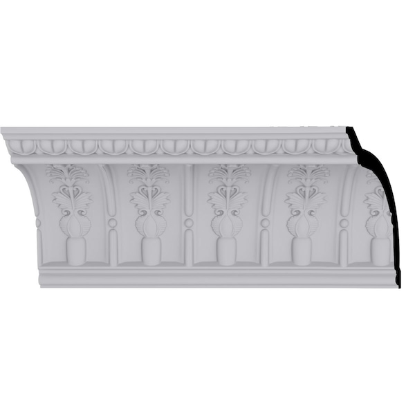 Ekena Millwork 9 1/4"H x 7 1/2"P x 11 7/8"F x 94 1/2"L, (4 7/8" Repeat), Titus Crown Moulding - MLD09X07X11TT