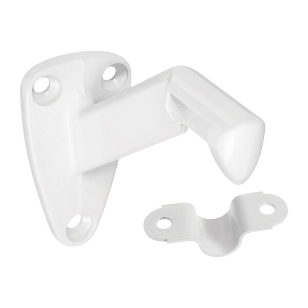 National Hardware National Hardware White Zinc Die Cast w/Steel Strap Handrail Bracket - N248-351
