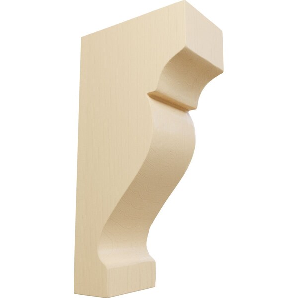 Ekena Millwork 1 3/4"W x 3"D x 6"H Mini Dearborn Wood Corbel, Maple - CORW02X06X03DRMA