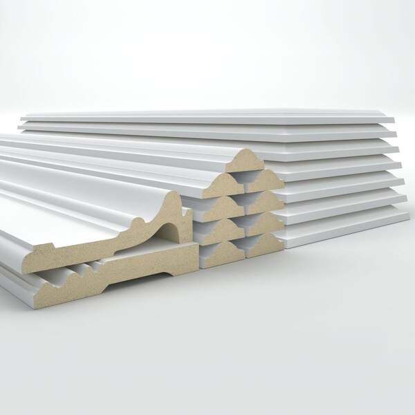 Ekena Millwork 94 1/2"L (Adjustable 108"H to 132"H) Ashford Square Panel Stacked Wall Wainscot Paneling Kit - WPKUST022P108