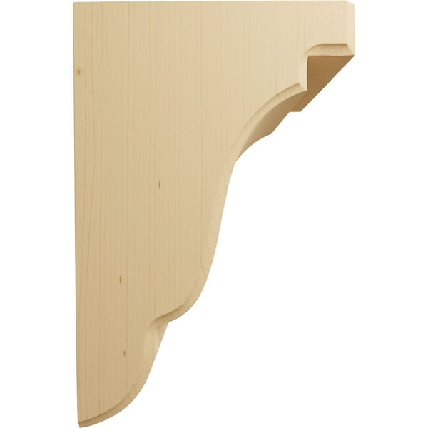 Ekena Millwork 5 1/4"W x 5"D x 7 1/2"H Bedford Bracket, Alder - BKTW05X05X08BEAL