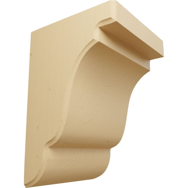 Ekena Millwork 5 1/4"W x 5"D x 7 1/2"H Bedford Bracket, Alder - BKTW05X05X08BEAL