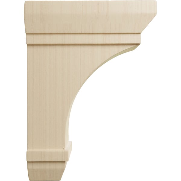 Ekena Millwork 2 1/4"W x 5"D x 7"H Stockport Bracket, Rubberwood - BKT02X05X07STRW