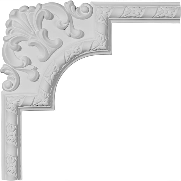 Ekena Millwork 13 1/2"W x 13 1/2"H Kendall Panel Moulding Corner II (matches moulding PML01X00KD) - PML13X13KD-2